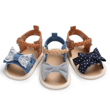 Load image into Gallery viewer, Bow Canvas Sandals Baby Girl
