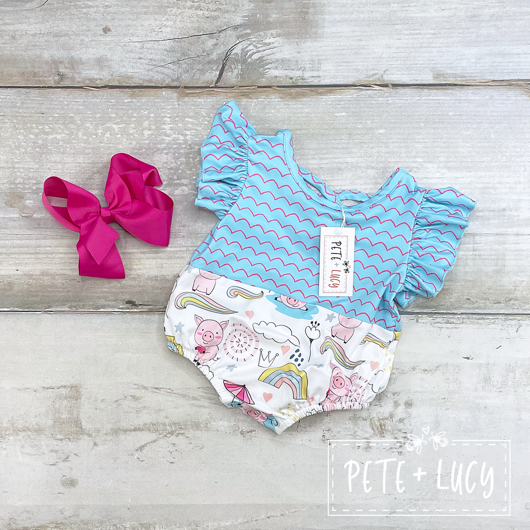 Piggy Party Romper