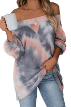 Load image into Gallery viewer, Tie Dye Off Shoulder Shirt
